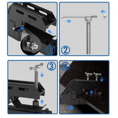 2" Clamp on Trailer Hitch Receiver Tractor Bucket Hitch Non-Slip Ball Mount Adapter for use with Kubota John Deere Bobcat