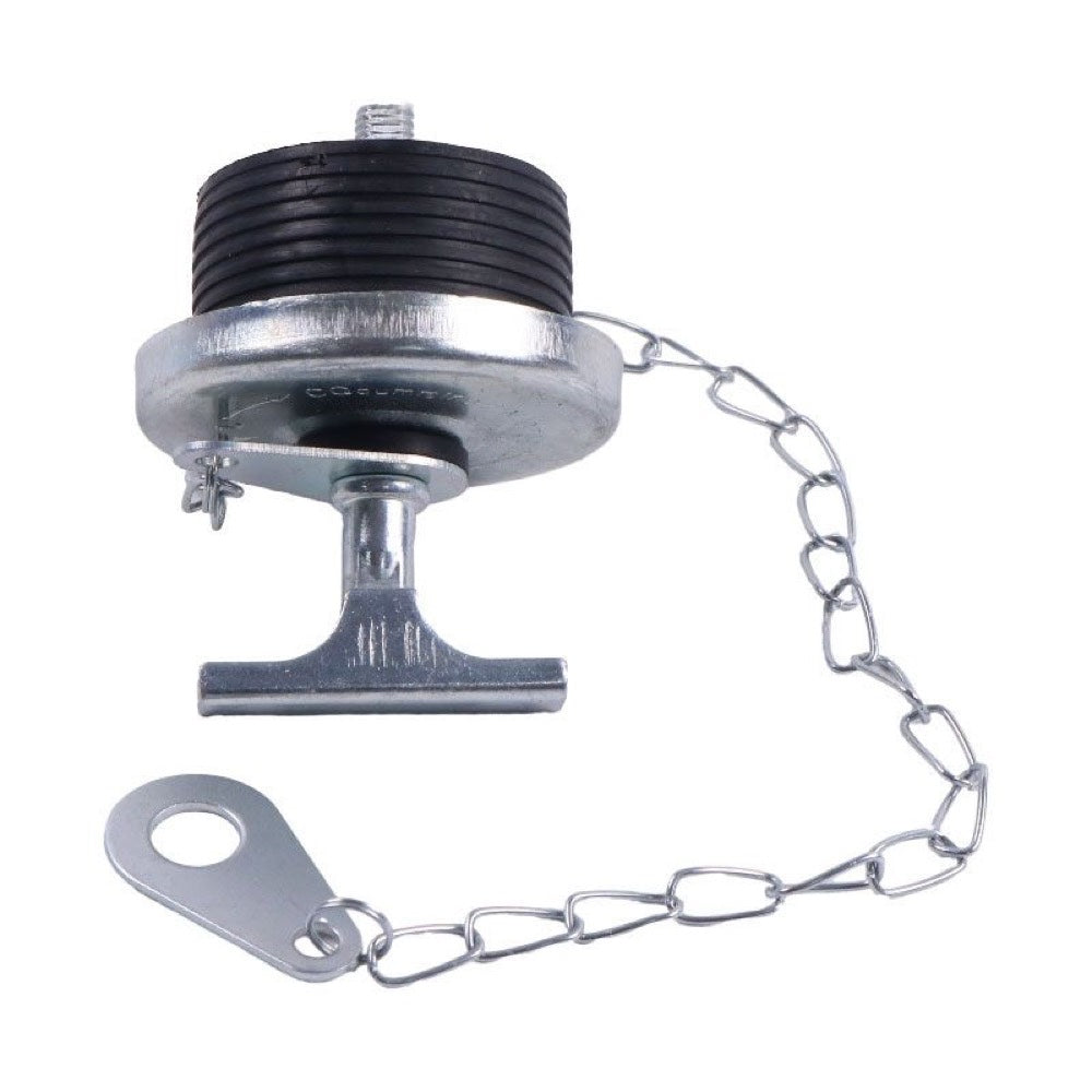2" Oil Filter Cap with Chain 107981 fits CASE Engine D-429 Komatsu Excavator MX09 MX15 MX202 MX272 MX352 MX502 Doosan Loader MEGA 500-V