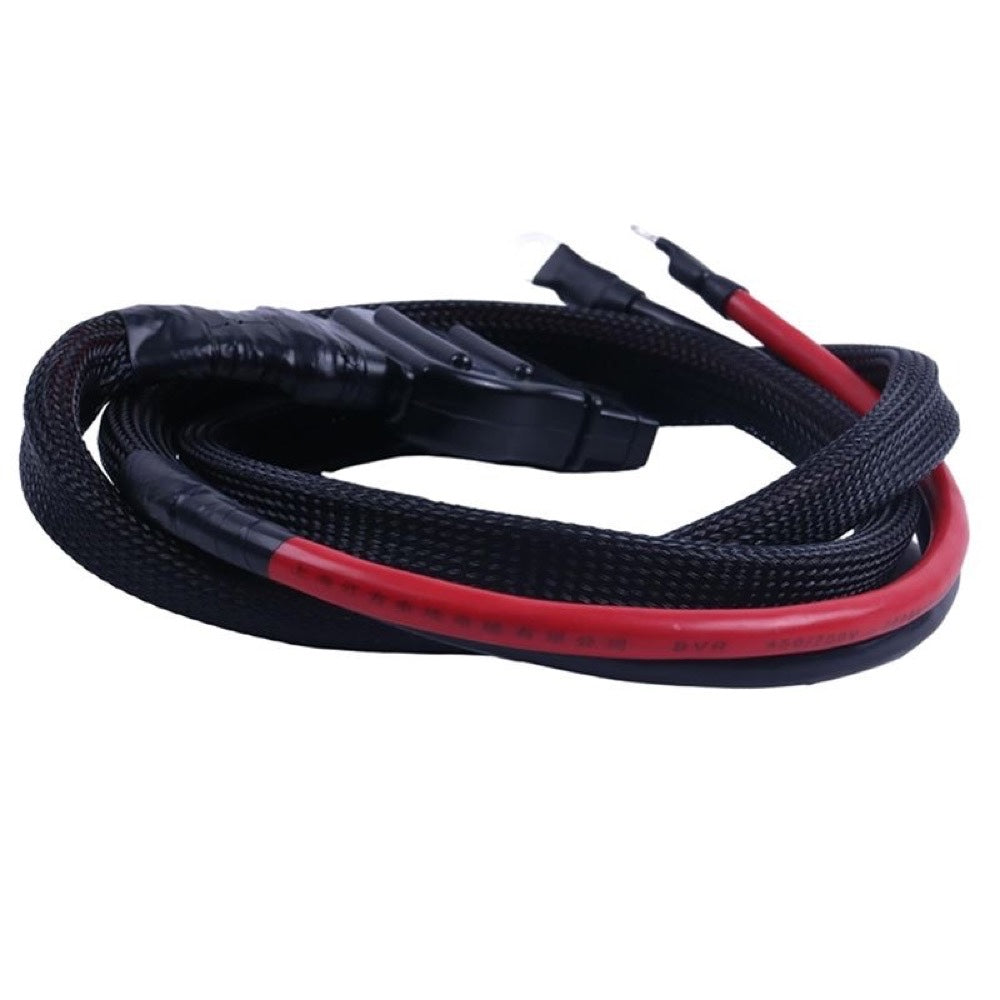 2-Pin Battery Cable Harness Kit Truck Side 61169 8274 with Plug Cover compatible with Western Fisher Snow Plows