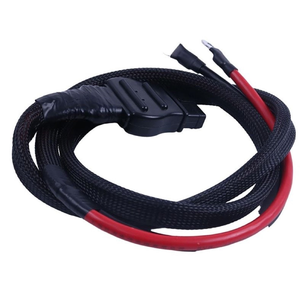 2-Pin Battery Cable Harness Kit Truck Side 61169 8274 with Plug Cover compatible with Western Fisher Snow Plows