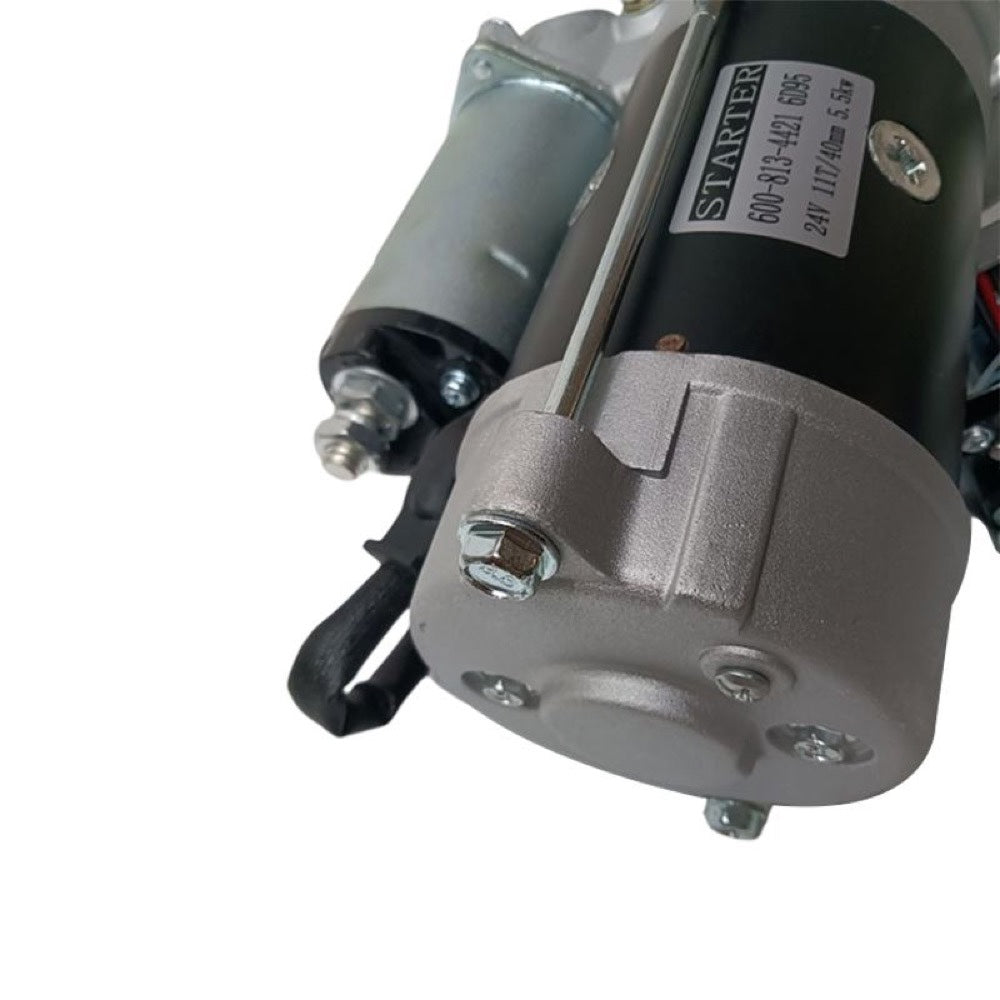 24V 11T Starter Motor 600-813-4421 fits Komatsu Engine 6D95 S4D95L-1 Excavator PC120-6 PC100-6 PC200-5 PC210-6 PC220-6