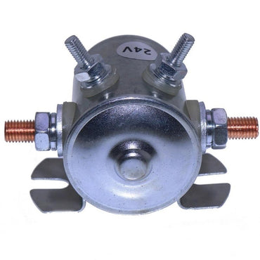 24V 4 Terminal Solenoid Relay 73117176 compatible with CASE 845 845B 865 865B 885 885B New Holland F140B F170B F200B FG105 FG70 FG85 RG140 RG170 Motor Grader
