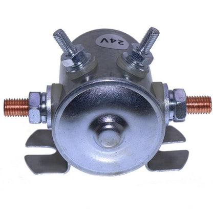 24V 4 Terminal Solenoid Relay 73117176 compatible with CASE 845 845B 865 865B 885 885B New Holland F140B F170B F200B FG105 FG70 FG85 RG140 RG170 Motor Grader