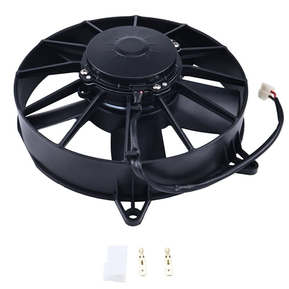 24V Aftermarket Spal VA15BP70LL39S 10" Paddle Blade Pusher Automotive Cooling Fan Assembly fits Truck