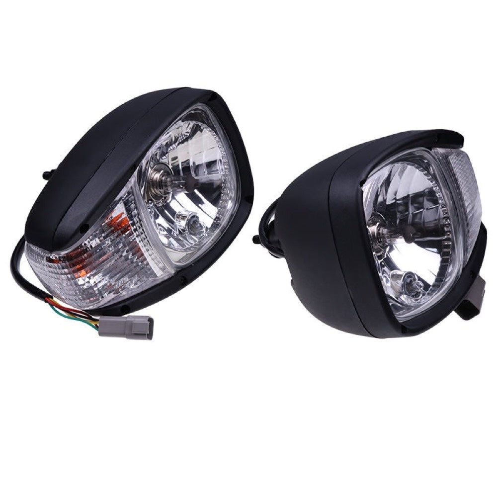 24V Left & Right Headlight 195-0190 195-0189 suitable for Caterpillar CAT 236D 242D 246C 246D 256C 262C 262D 272C 272D