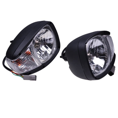 24V Left & Right Headlight 195-0190 195-0189 suitable for Caterpillar CAT 236D 242D 246C 246D 256C 262C 262D 272C 272D