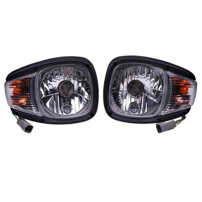 24V Left & Right Headlight 195-0190 195-0189 suitable for Caterpillar CAT 236D 242D 246C 246D 256C 262C 262D 272C 272D
