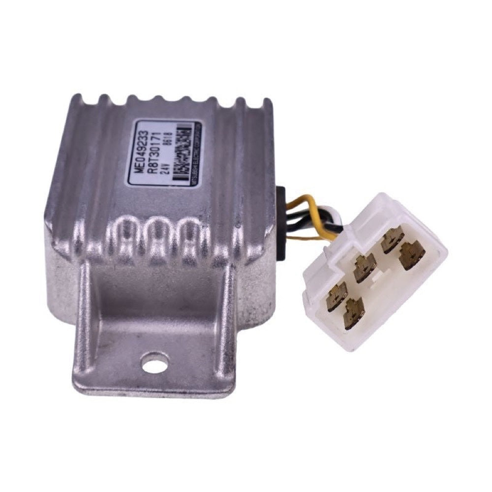 24V Regulator Relay R8T30171 ME049233 for use with Mitsubishi Engine 6D22 Kato Excavator HD820 HD820-2 HD820-3 HD1023