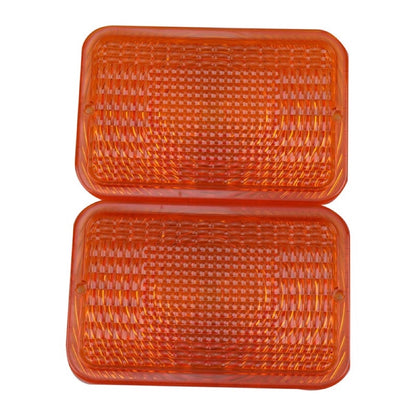 2Pcs Amber Lens RE70020 compatible with John Deere Tractor 4010 4100 4110 4115 4120 4200 4300 4400 4500 4600 4700