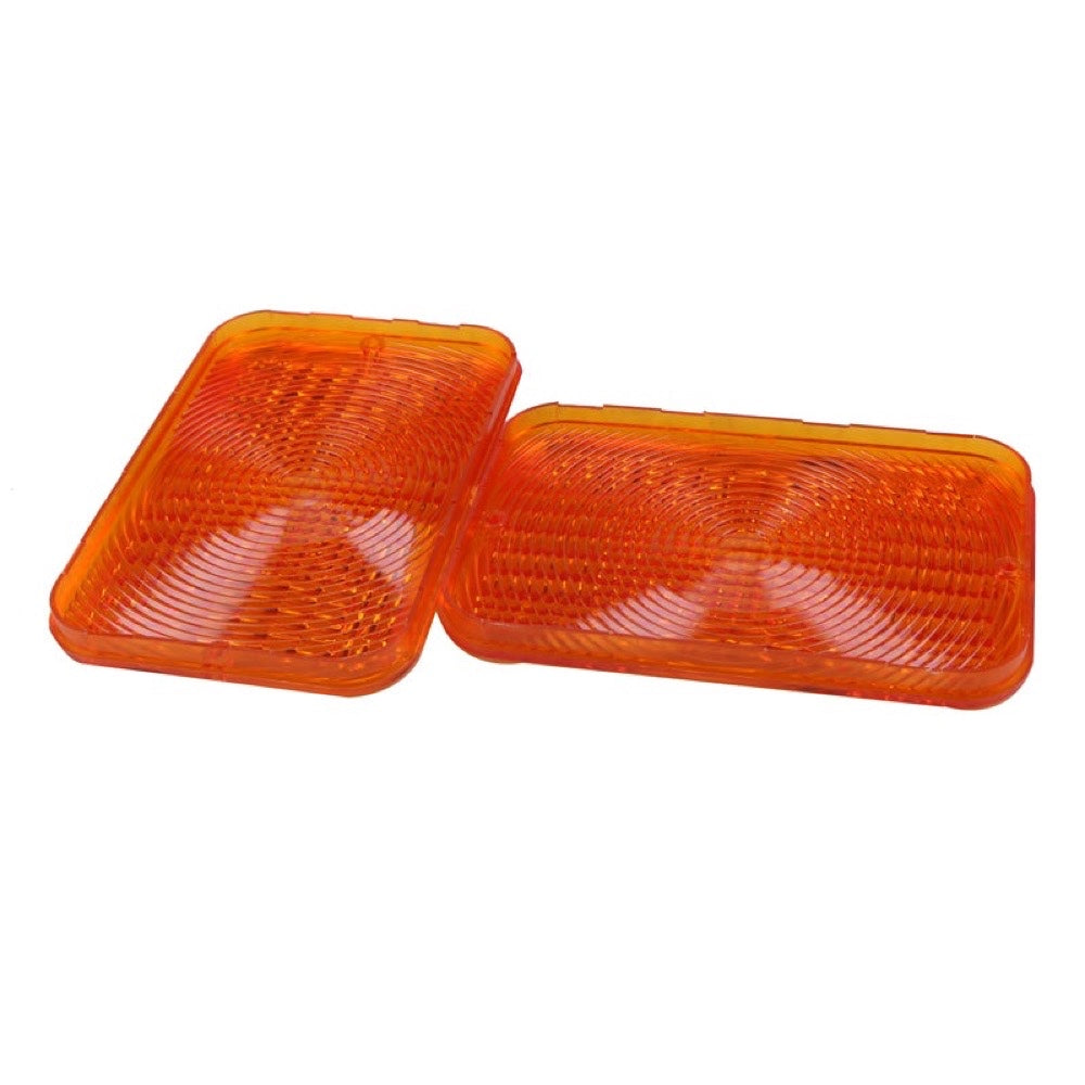 2Pcs Amber Lens RE70020 compatible with John Deere Tractor 4010 4100 4110 4115 4120 4200 4300 4400 4500 4600 4700