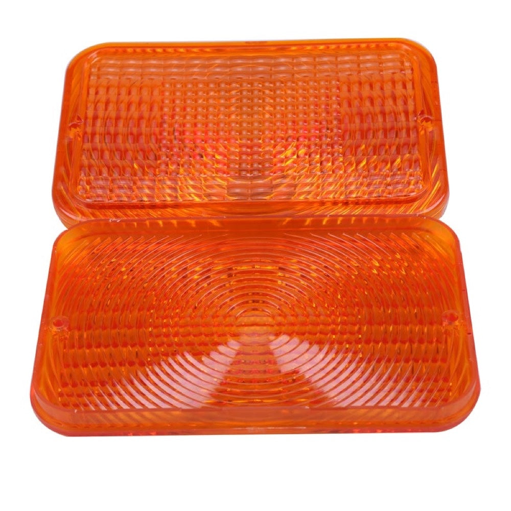 2Pcs Amber Lens RE70020 compatible with John Deere Tractor 4010 4100 4110 4115 4120 4200 4300 4400 4500 4600 4700