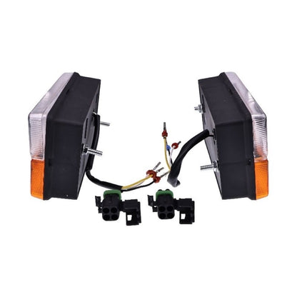 2Pcs Front Side Light Lamp 700/30800 for use with JCB Backhoe Loader 2CX 3C 3CX 3D 4C 4 4CX 1400B-2 1550B-2 1600B-2 1700B-2 3D-4 3DS-4