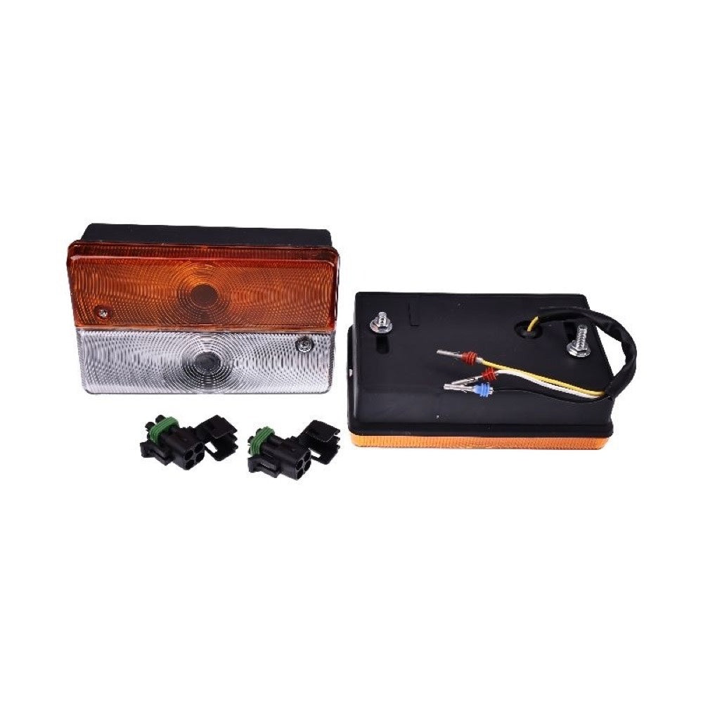 2Pcs Front Side Light Lamp 700/30800 for use with JCB Backhoe Loader 2CX 3C 3CX 3D 4C 4 4CX 1400B-2 1550B-2 1600B-2 1700B-2 3D-4 3DS-4