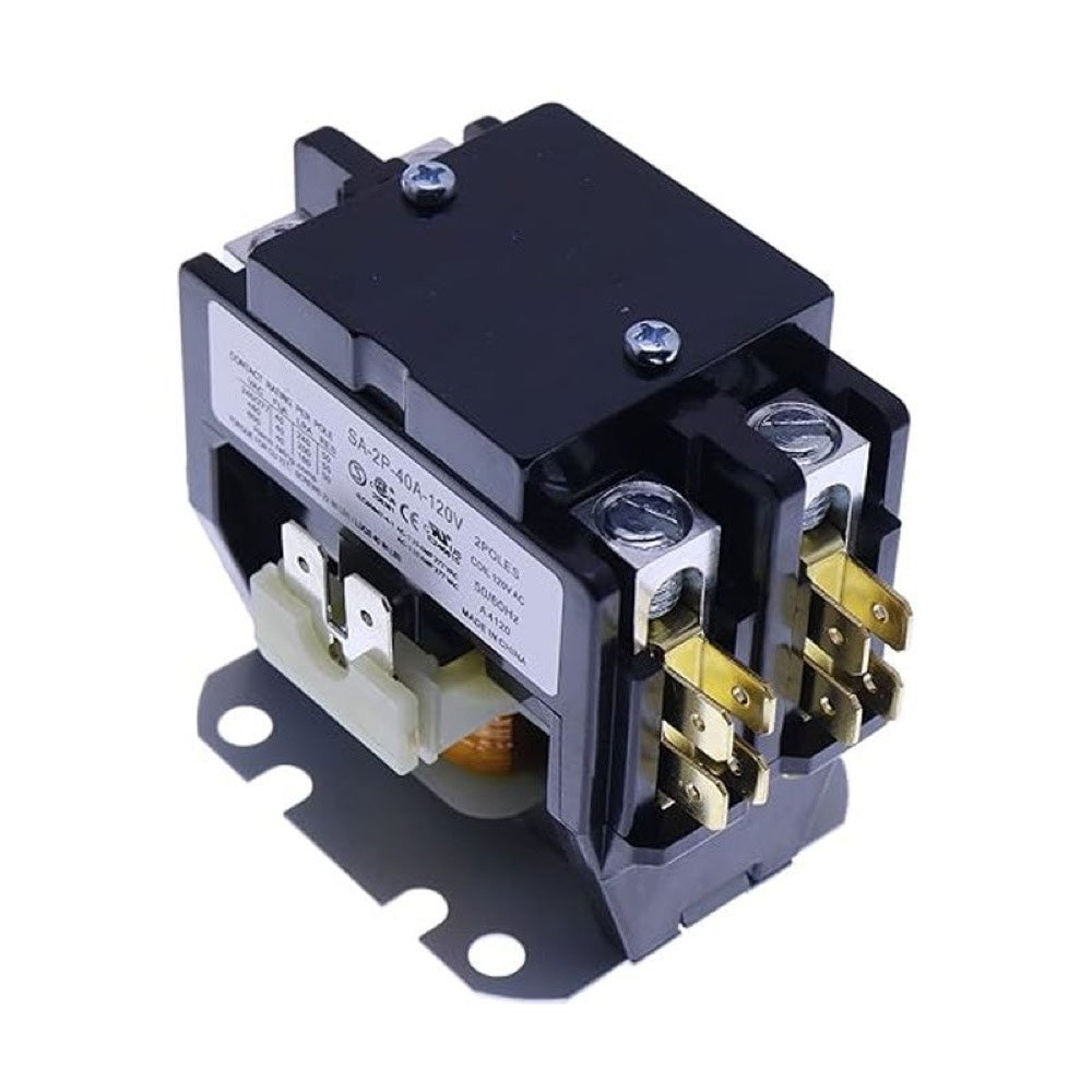2Pole 40Amp 120V Coil SA-2P-40A-120V Definite Purpose Air Conditioner Contactor