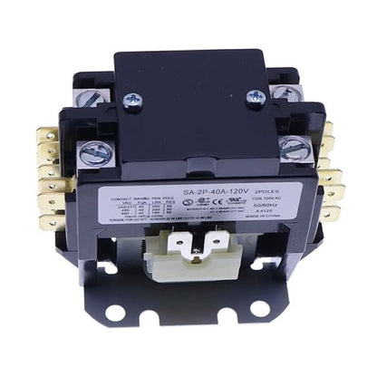 2Pole 40Amp 120V Coil SA-2P-40A-120V Definite Purpose Air Conditioner Contactor