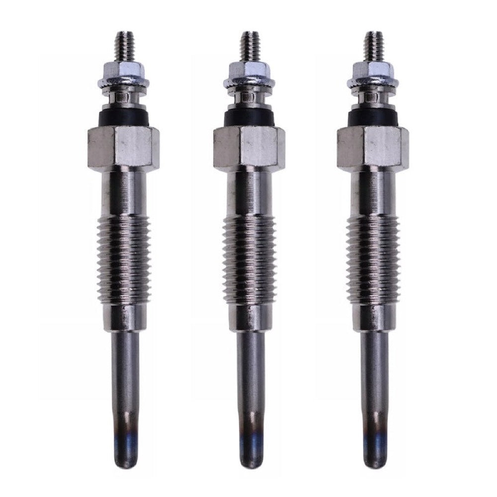 3 Glow Plugs 223-0387 suitable for Mitsubishi Engine L3E Caterpillar CAT Mini Excavator 301.6C 301.8C