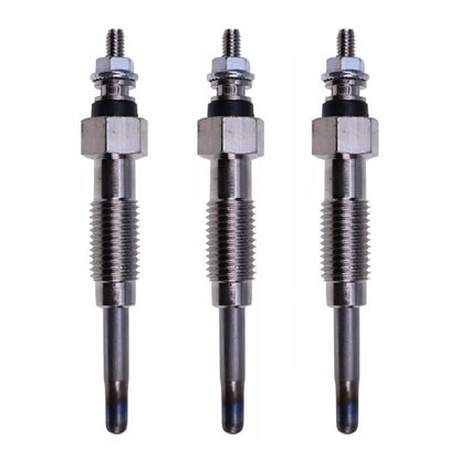 3 Glow Plugs 223-0387 suitable for Mitsubishi Engine L3E Caterpillar CAT Mini Excavator 301.6C 301.8C