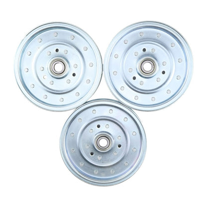 3 Pieces 6 3/4in Deck Pulley 808-129C for use with Land Pride Mower ZSR54 ZSR60 ZXT54 ZXT60 FDR1660 FDR2548 ZSR60 ZXT60 AT2672 AFM40200