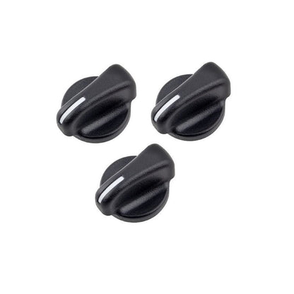 3 Pieces A/C Heater Control Knob 5011218AC for use with Jeep Wrangler Dodge Ram Van 1500 2500 3500