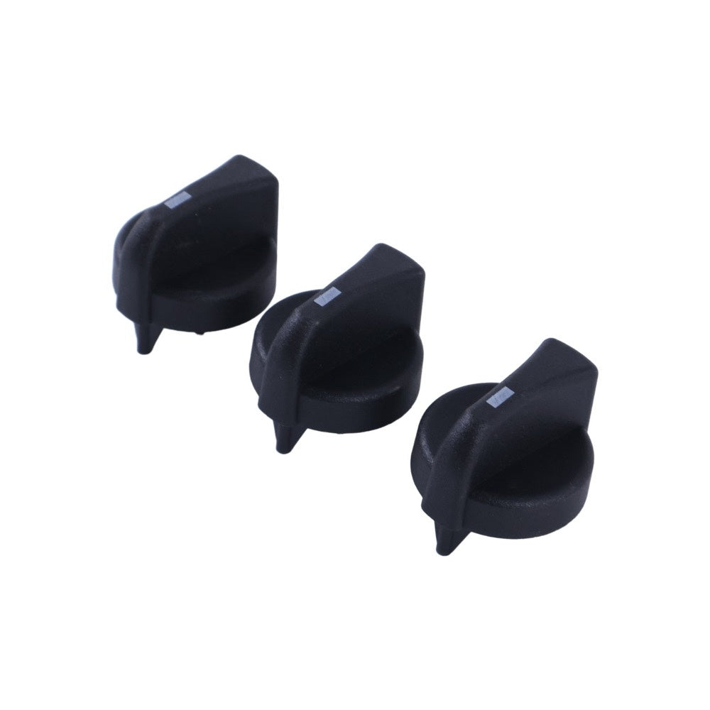 3 Pieces Heater Control Knob 121-0001-000 for use with Peterbilt Truck 330 367 375 378 384 386 387