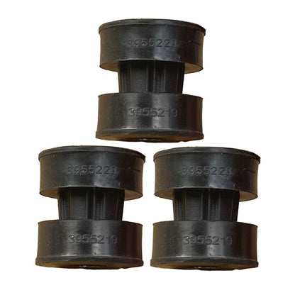 3 Pieces Vibration Isolator 3955219 3955220 compatible with Cummins Engine ISB ISL QSB 6.7 QSL9 Hyundai Excavator HX220 L R210LC-9A Loader HL960