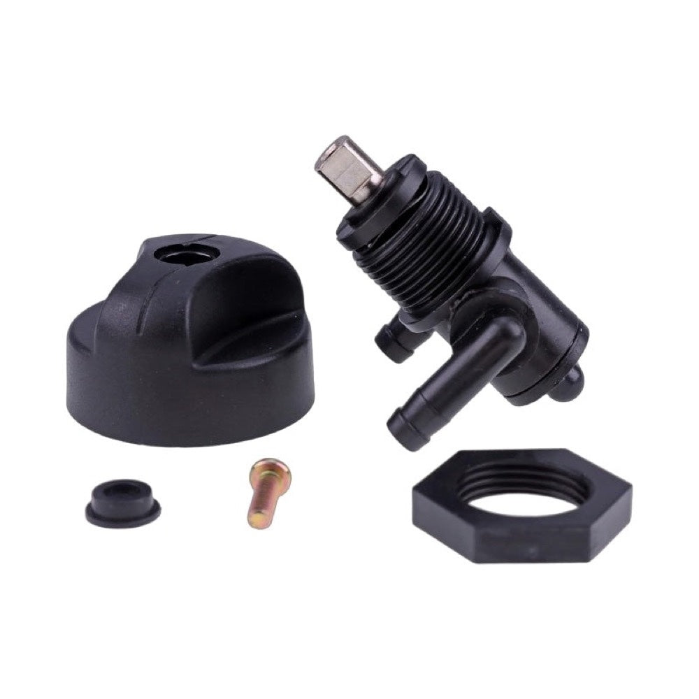 3-Way Fuel Shutoff Petcock Valve With Knob Nut 7052161 5432559 fits Polaris ATV Sportsman 335 400 500 600 700 Magnum 325 330