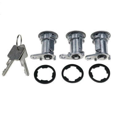 3pcs Door Lock Cylinder with Keys 8122874K3 for use with Jeep CJ Wrangler YJ Cherokee XJ 84-90