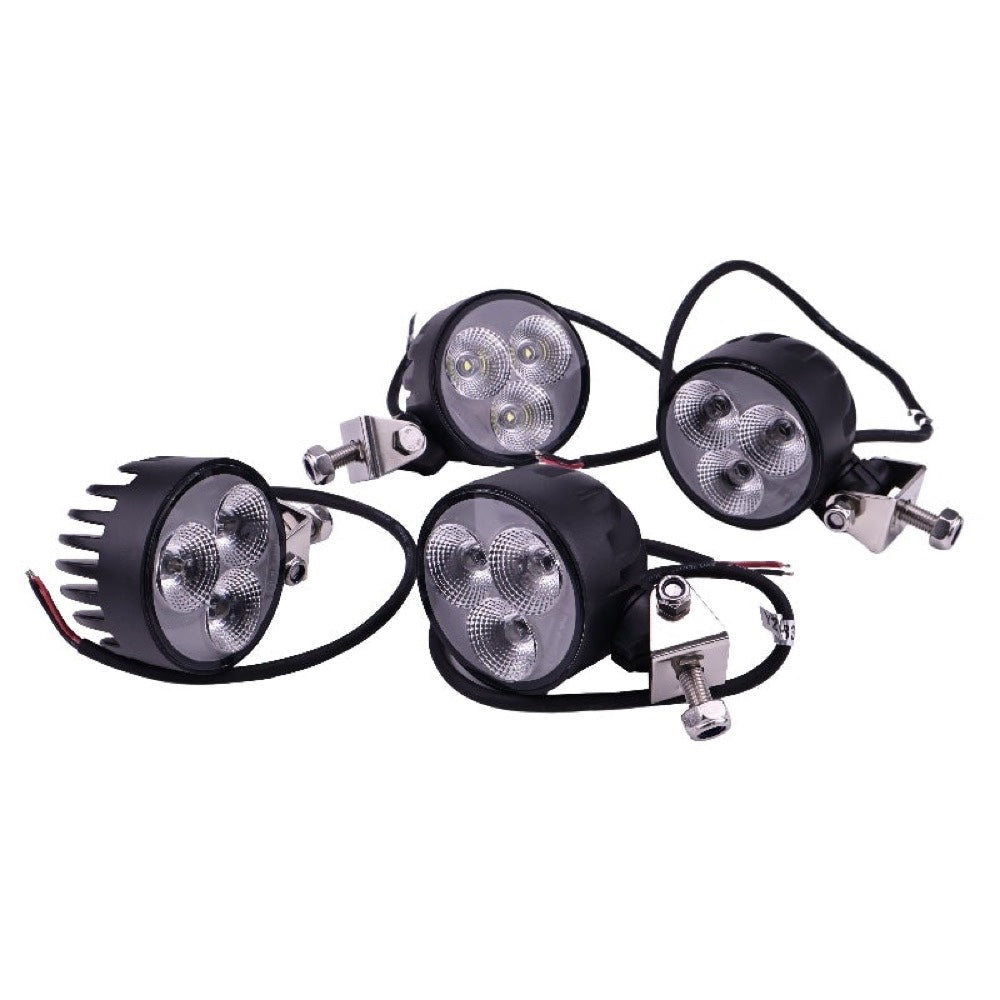 4 LED Headlights AXE20661 fits John Deere Combine C2400 C440 S400 S670 S690 T5500 T660 T670 W650 W660