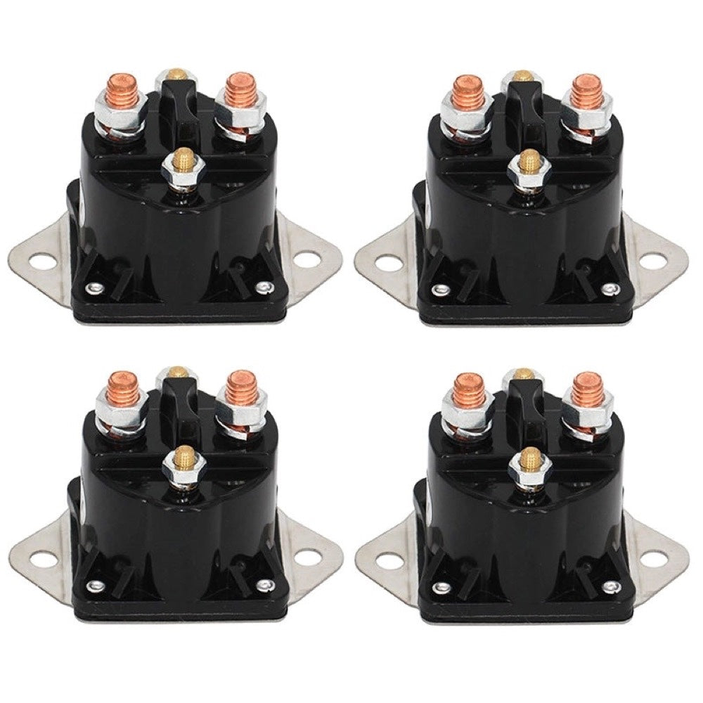 4 Pcs 12 Volt Solenoid Relay 28396 15-487 for use with Warn Winch Heavy Duty M6000 M8000 M8000S XD9000 XD9000i 8000 10000 12000