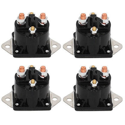 4 Pcs 12 Volt Solenoid Relay 28396 15-487 for use with Warn Winch Heavy Duty M6000 M8000 M8000S XD9000 XD9000i 8000 10000 12000