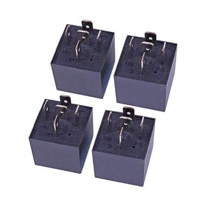 4 Pcs 12V Relay Switch 6679820 compatible with Bobcat Loader T110 T140 T180 T200 T250 T300 T320 T450 T550 T590 T595 T630 T650 T750 T770 T870 MT50 MT55 MT85