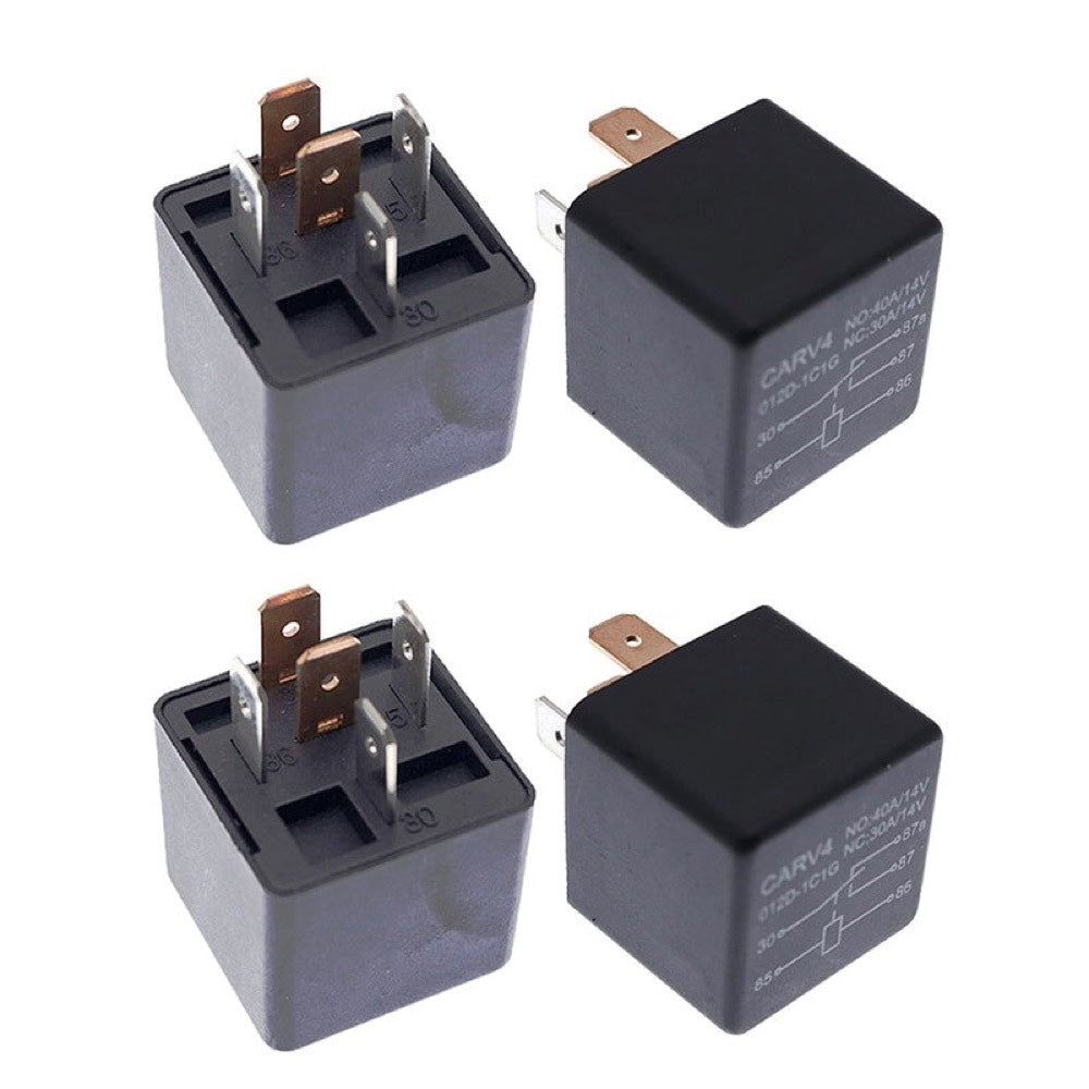 4 PCS 12V Relay Switch 6679820 fits Bobcat S70 S130 S150 S175 S185 S205 S250 S330 S450 S550 S590 S630 S740 S750 S850