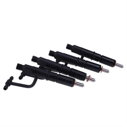 4 Pcs Fuel Injector 8944422250 compatible with Isuzu Engine 4JB1 4JG1 Hitachi Excavator EX40 EX45 EX60UR ZX75US