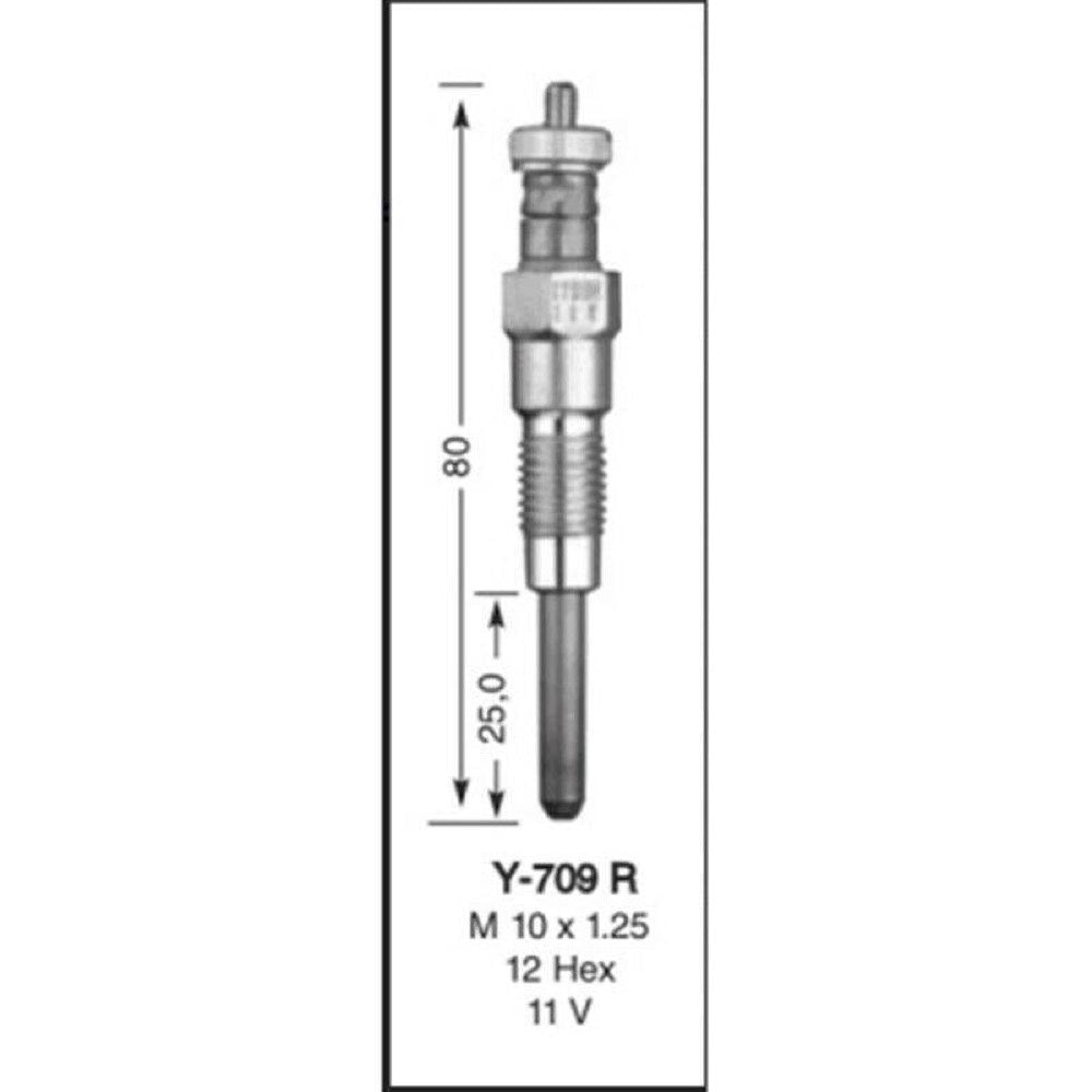4 PCS Glow Plug 16241-6551 for use with Perkins Engine 4.154 Series 200 Gehl Skid Steer Loader 6625 SL6625