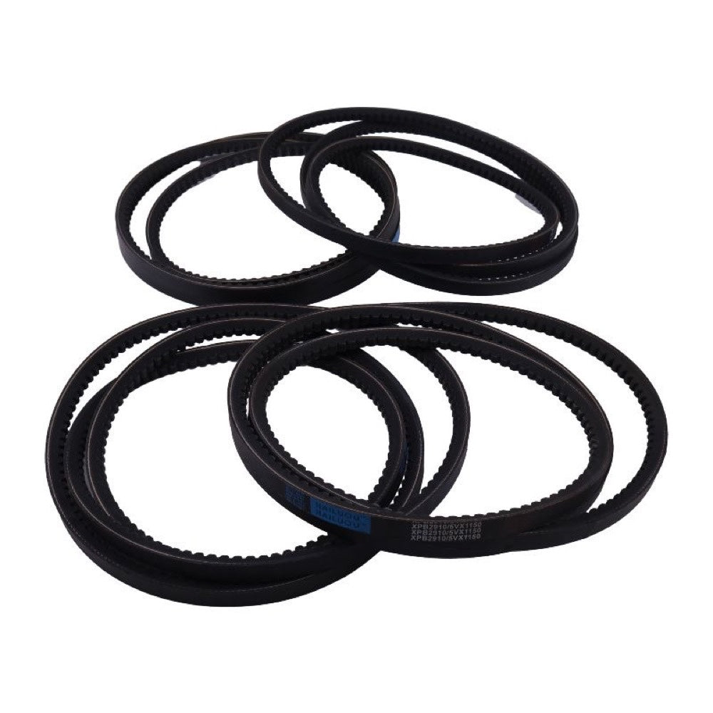4 Pieces Drive Belt Set AE55671 142593 suitable for John Deere Disc Mower 265 275 Gehl 1162 1165