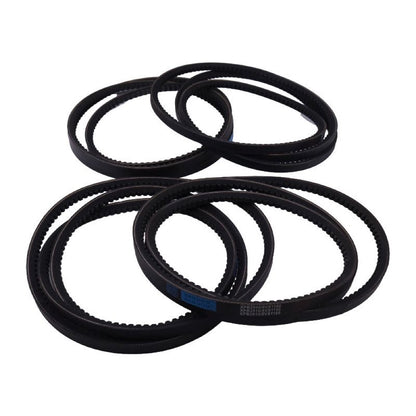 4 Pieces Drive Belt Set AE55671 142593 suitable for John Deere Disc Mower 265 275 Gehl 1162 1165