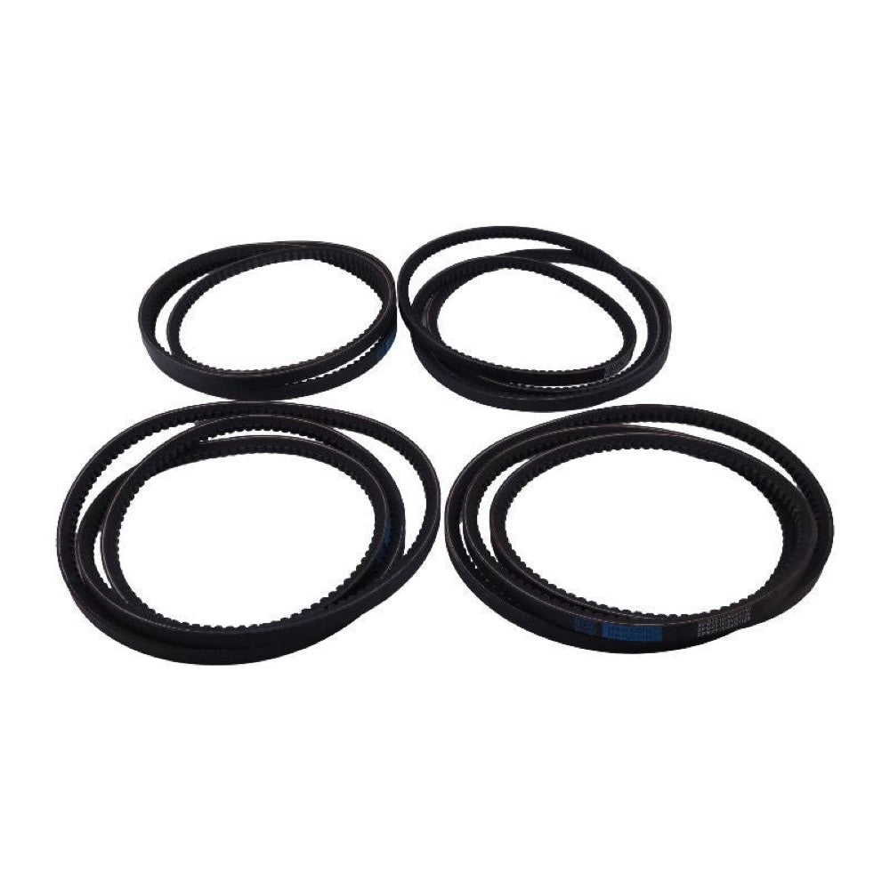 4 Pieces Drive Belt Set AE55671 142593 suitable for John Deere Disc Mower 265 275 Gehl 1162 1165