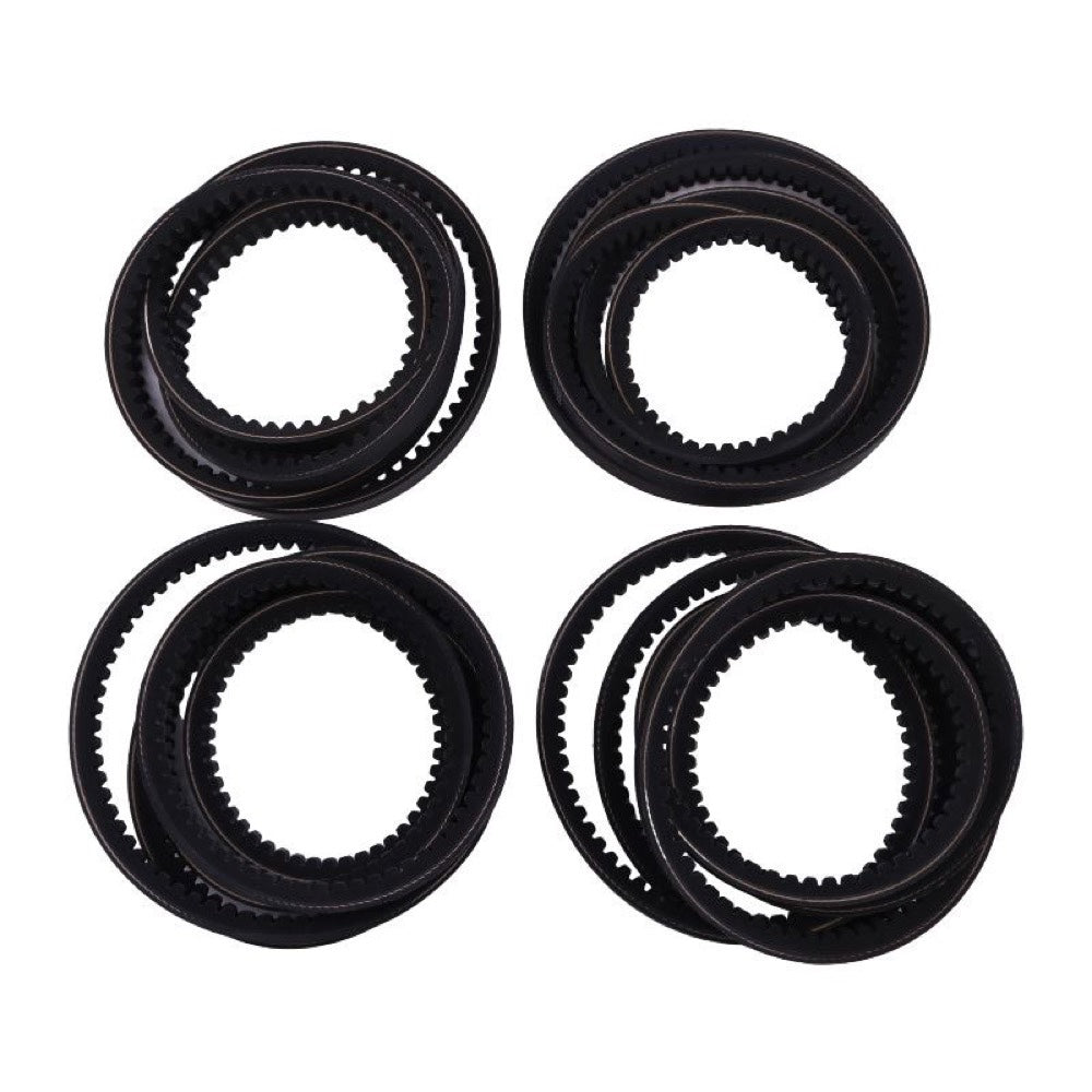 4 Pieces Drive Belt Set AE55671 142593 suitable for John Deere Disc Mower 265 275 Gehl 1162 1165