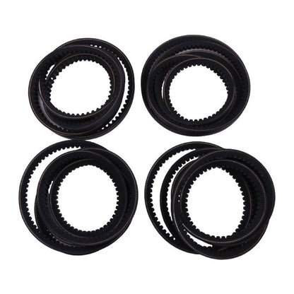 4 Pieces Drive Belt Set AE55671 142593 suitable for John Deere Disc Mower 265 275 Gehl 1162 1165