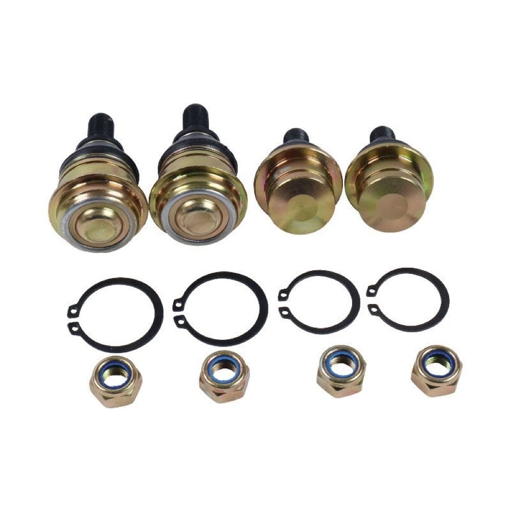 4 Pieces Front Suspension Upper Lower Ball Joint AM146066 AM142542 for use with Yanmar 3TNV70 Kawasaki FD620D Engine John Deere Utility Vehicle UV72 XUV 845E