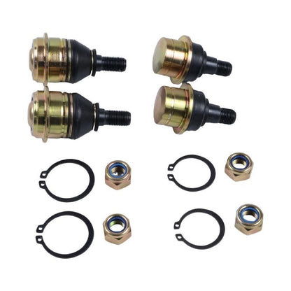 4 Pieces Front Suspension Upper Lower Ball Joint AM146066 AM142542 for use with Yanmar 3TNV70 Kawasaki FD620D Engine John Deere Utility Vehicle UV72 XUV 845E