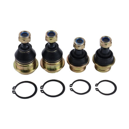 4 Pieces Front Suspension Upper Lower Ball Joint AM146066 AM142542 for use with Yanmar 3TNV70 Kawasaki FD620D Engine John Deere Utility Vehicle UV72 XUV 845E