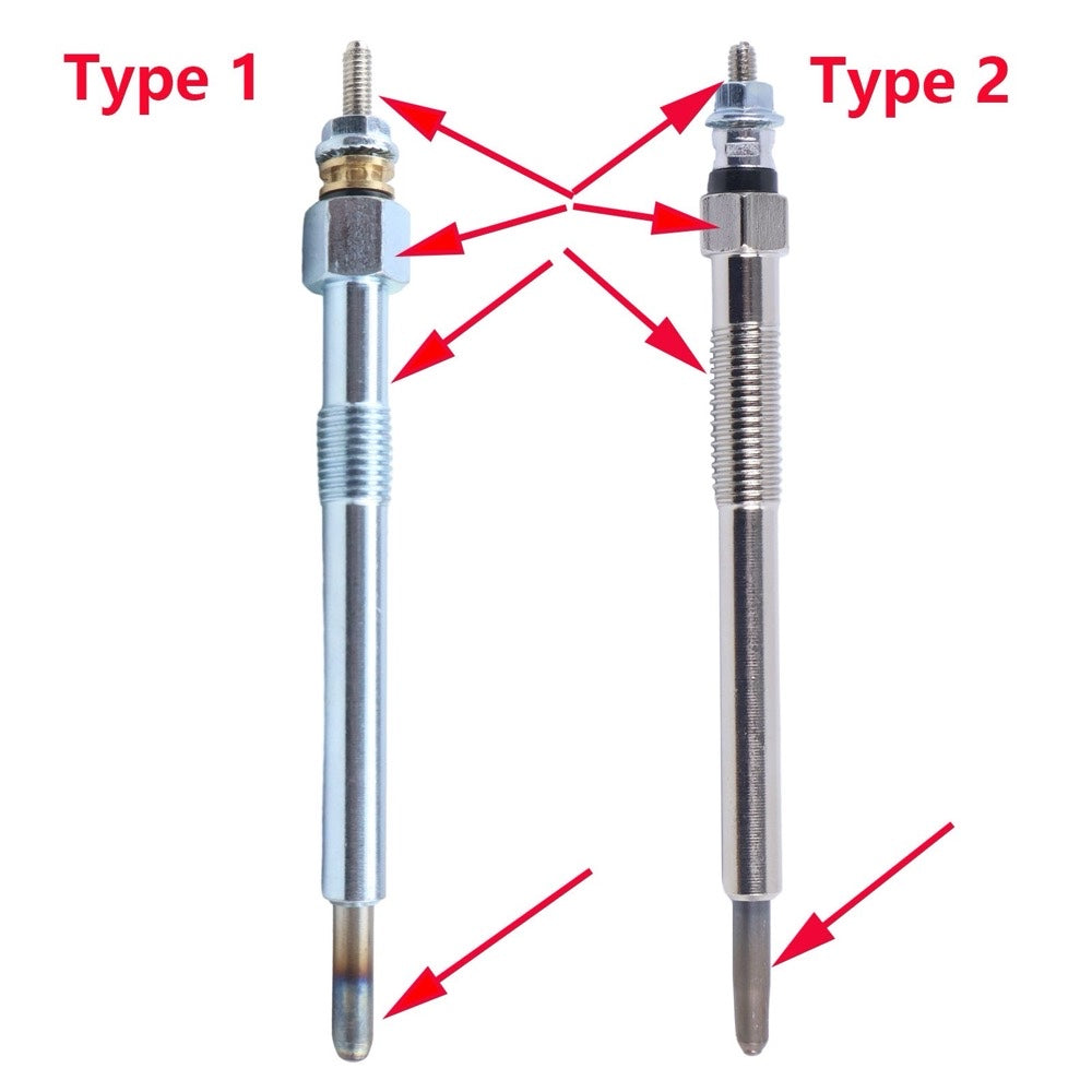 4 Pieces Glow Plug 6684850 compatible with Kubota Engine V2003 V2203 V2403 Bobcat B300 E32 E35 S130 S150 S175 S185 S205 S510