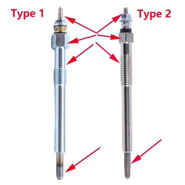 4 Pieces Glow Plug 6684850 compatible with Kubota Engine V2003 V2203 V2403 Bobcat B300 E32 E35 S130 S150 S175 S185 S205 S510
