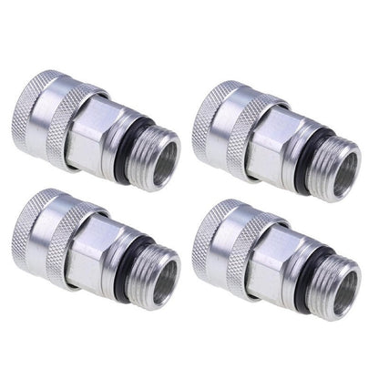 4 Pieces Hydraulic Quick Connect Coupler AM115139 compatible with Yanmar 3TNE74 Kawasaki FD671D Engine John Deere Tractor 415 425 X485 X595 X700 X728 X730 X740 X750