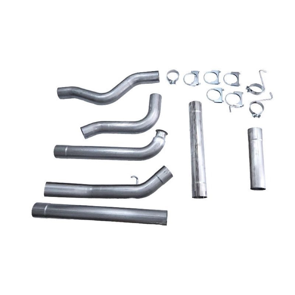 4'' Down Pipe Back Exhaust compatible with Duramax Engine 6.6L LB7 LLY LBZ Chevrolet Silverado GMC Sierra 2500HD 3500HD 2001-2007