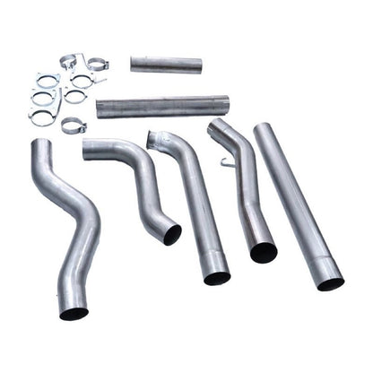 4'' Down Pipe Back Exhaust compatible with Duramax Engine 6.6L LB7 LLY LBZ Chevrolet Silverado GMC Sierra 2500HD 3500HD 2001-2007