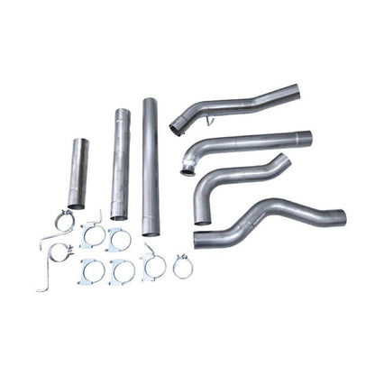 4'' Down Pipe Back Exhaust compatible with Duramax Engine 6.6L LB7 LLY LBZ Chevrolet Silverado GMC Sierra 2500HD 3500HD 2001-2007
