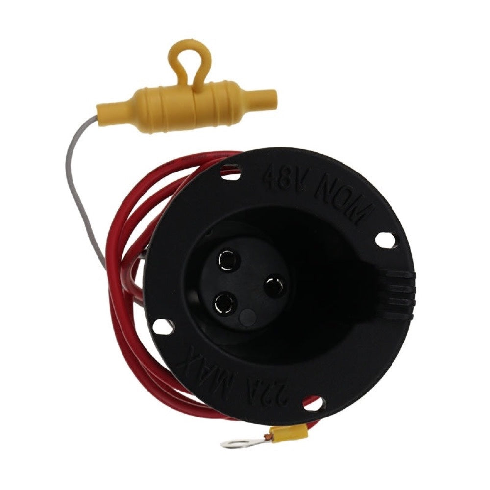 48 Volt Charger Receptacle And Fuse Kit 1018021-01 compatible with Club Car Golf Cart 2000 & Up
