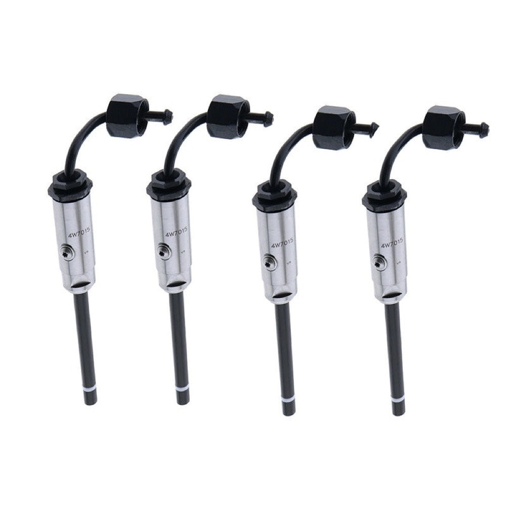 4Pcs Fuel Injection Pencil Nozzle 4W7015 0R3419 fits Caterpillar CAT 215B E180 931B 931C 935B 935C 943 953 Engine 3204